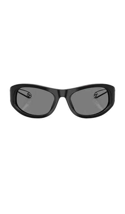Diesel Rectangular Sunglasses In Black