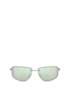 Diesel Occhiale In Acetato Con Forma Rettangolare In Argento