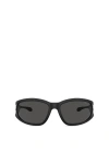 Diesel Rectangular Sunglasses In Acetate In Black