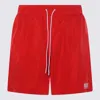 Diesel Logo-detail Swim Shorts In Red