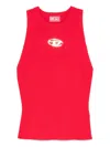 Diesel Logo Tank Top In Red