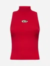 Diesel Red Top Cropped M-onervax