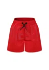 Diesel Red Swim Shorts For Boy With Logo In Red