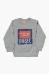 DIESEL RED TAG BRUSHED COTTON SGAL CREW-NECK SWEATSHIRT WITH MAXI L