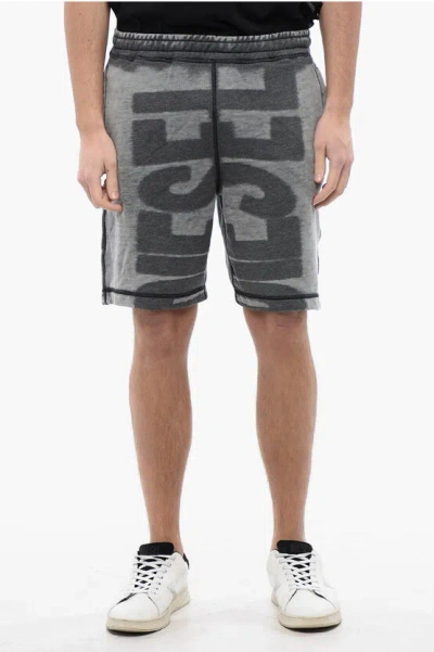 DIESEL RED TAG BURN-OUT EFFECT P-ROWN SHORTS