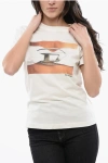 Diesel Red Tag Cotton T-regs-n3 Crew-neck T-shirt With Print In White