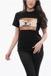 Diesel Red Tag Cotton T-regs-n3 Crew-neck T-shirt With Print In Black
