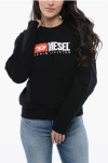 Diesel Red Tag Crew-neck F-reggy-div Sweatshirt With Embroidery Log