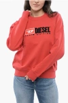 Diesel Red Tag Crew-neck F-reggy-div Sweatshirt With Embroidery Log