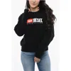 Diesel Red Tag Crew-neck F-reggy-div Sweatshirt With Embroidery Log In Black
