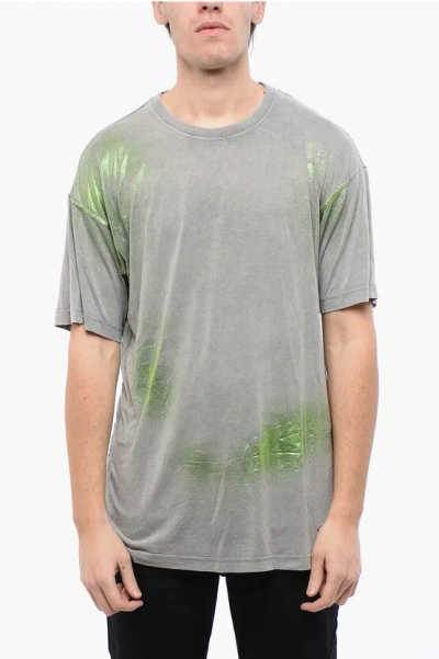 Diesel Red Tag Glittered T-buxt Crew-neck T-shirt In Multi