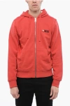 Diesel Red Tag Hoodie S-ginn-hood With Zip Closure