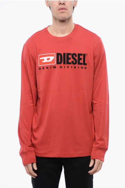 Diesel Red Tag Long Sleeved T-just-ls-div Crew-neck T-shirt