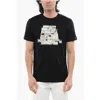 Diesel Red Tag Organic Cotton T-diegor-n1 Crew-neck T-shirt With Fa