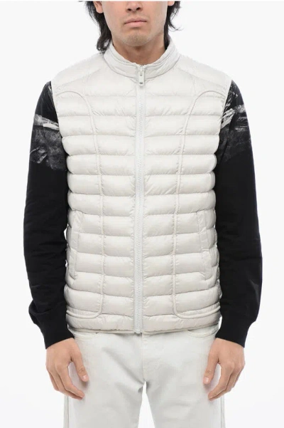 Diesel Red Tag Quilted Sleeveless W-hawkyl-sl Jacket In Multi