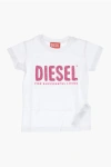 DIESEL RED TAG SOLID COLOR TFANCY CREW-NECK T-SHIRT WITH SEQUINED L