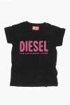 DIESEL RED TAG SOLID COLOR TFANCY CREW-NECK T-SHIRT WITH SEQUINED L