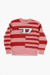 Diesel Red Tag Two-tone Striped Kemply Crew-neck Sweater