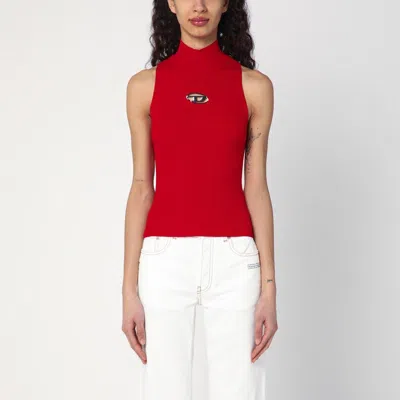 DIESEL RED TOP CROPPED M-ONERVAX