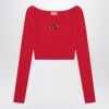 Diesel Red Top Cropped M-vera-ls