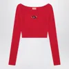 Diesel Red Top Cropped M-vera-ls