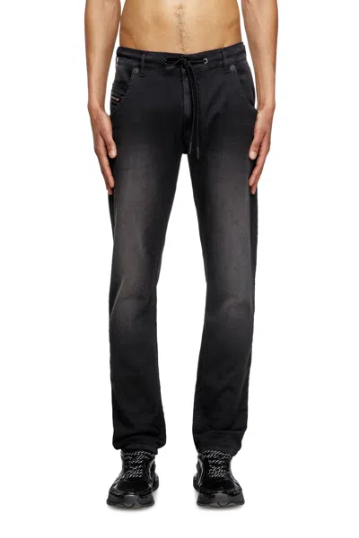 Diesel Tapered Krooley Jogg Jeans In Nero