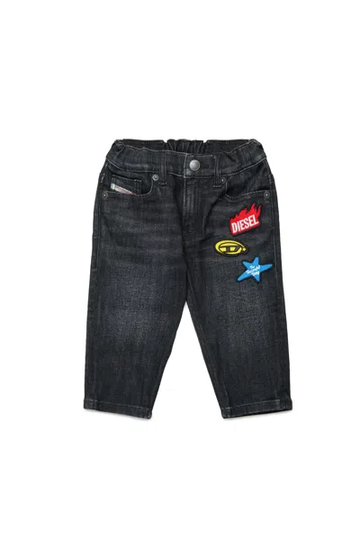 Diesel Kids' Regular Fit Black Wash Jeans