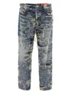 Diesel Regular Distressed Jeans 2023 D-finitive 09m04 In Blue