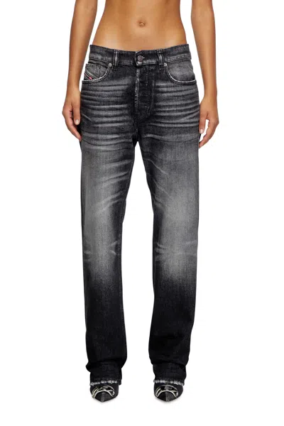 Diesel Straight Jeans In Black