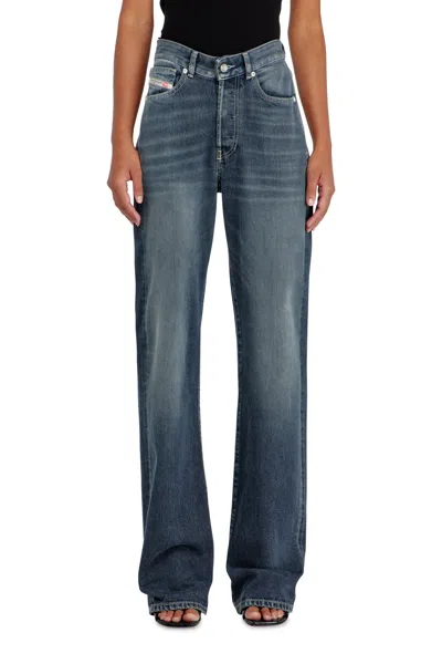 Diesel Regular Jeans High Waist 1971 D-sent In Blue