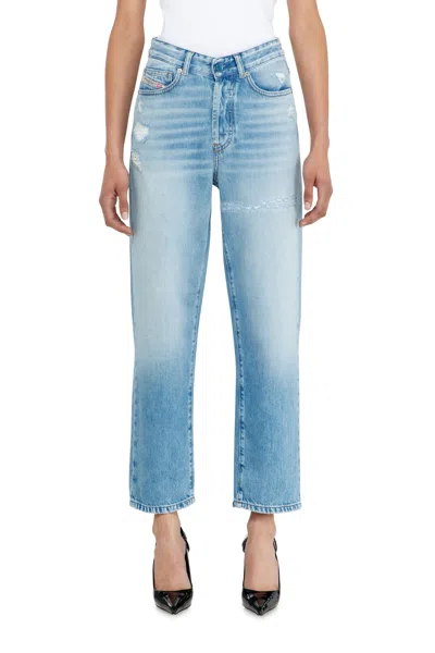 Diesel Regular Jeans High Waist 1981 D-went In Blue