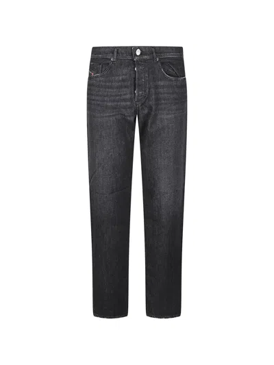 Diesel 2023 D-finitive L.34 Faded Black Straight-leg Jeans In Multi
