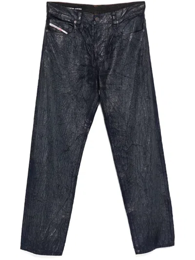 Diesel Regular-lag Jeans In Black