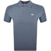 Diesel Logo-embroidered Polo Shirt In Blue