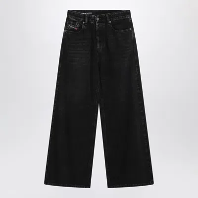 Diesel Relaxed 1996 Dsire Jeans In Grayblack In Black
