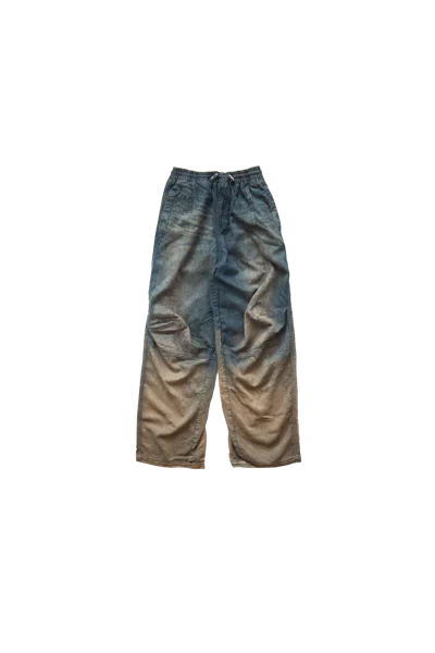 DIESEL DIESEL RELAXED DÉGRADÉ DRAWSTRING JEANS D-PARI BLUE