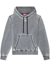 Diesel Faded Grey Sweatshirt With Classic Hood