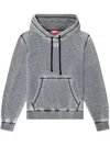 Diesel Hoodie S-ginn In Grey Cotton