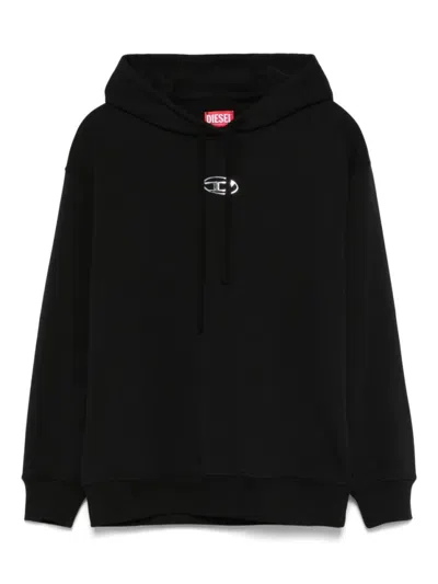 Diesel Relaxed-fit Hoodie With Kangaroo Pocket And Drawstring Hood