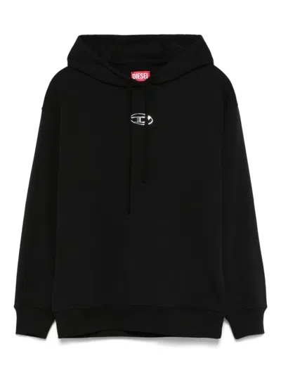 DIESEL RELAXED-FIT HOODIE WITH KANGAROO POCKET AND DRAWSTRING HOOD