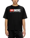 Diesel Essentials Man T-shirt Black Size L Cotton In Black