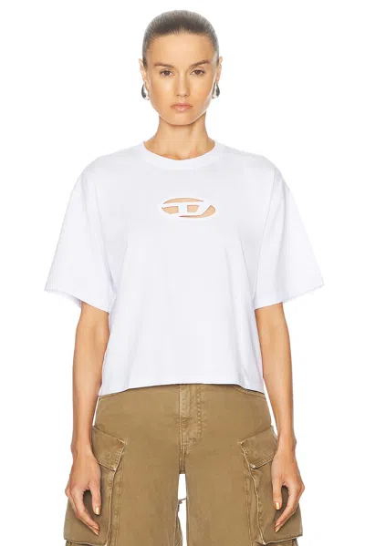 Diesel Relaxed Fit T-shirt In White
