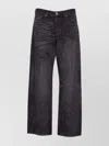 Diesel Relaxed Fit Wide Leg Trousers With Pockets In Gray