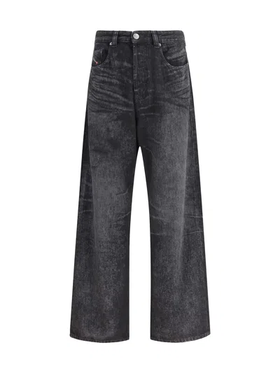 Diesel 1980 Five-pocket Trousers Featuring Belt Loops In Black