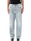 Diesel Relaxed Jeans 2001 D-macro 09m53 In Neutral