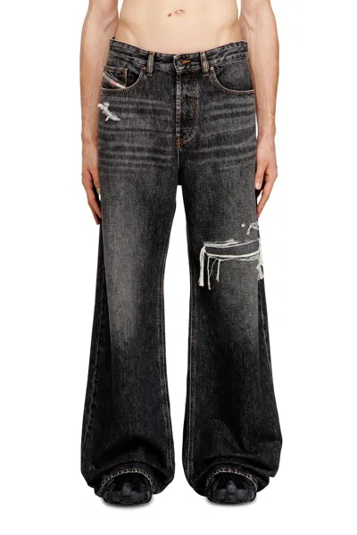 Diesel Relaxed Jeans Low-waist D-rise In Black