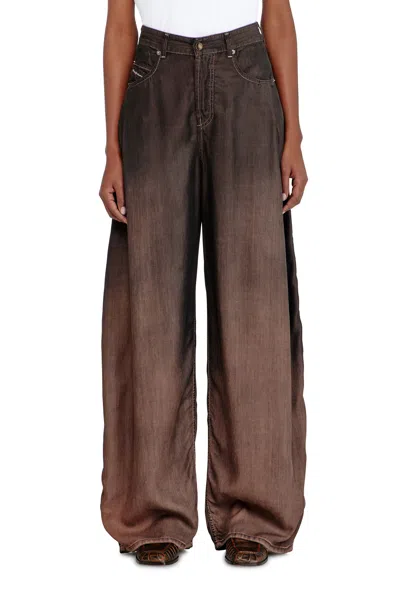 Diesel Relaxed Jeans In Brown