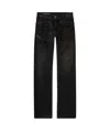 Diesel Wide-leg Trousers With Pockets And Belt Loops In Black