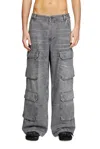 Diesel Gray Relaxed D-touch Odcbe Jeans In Grey