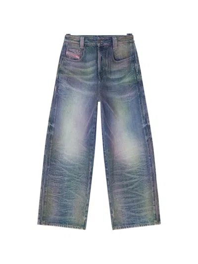 Diesel Relaxed Jeans High-waist 1982 D-hakou In Blue